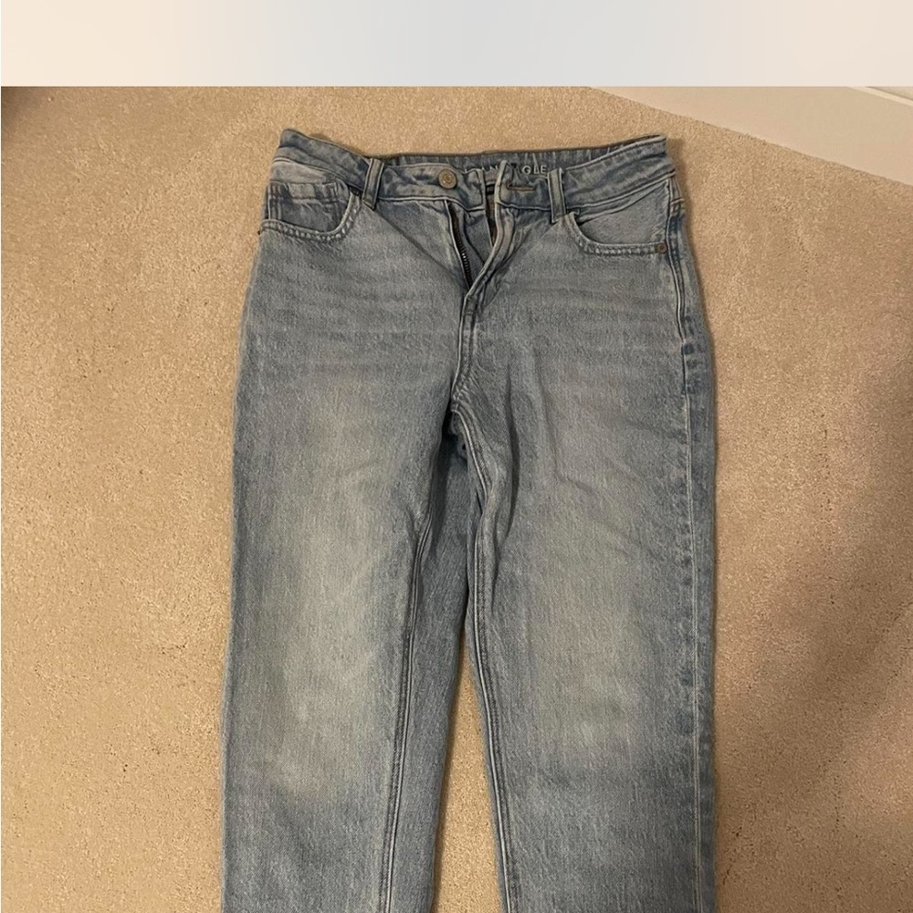 American Eagle Outfitters Light Blue Straight Leg Jeans
